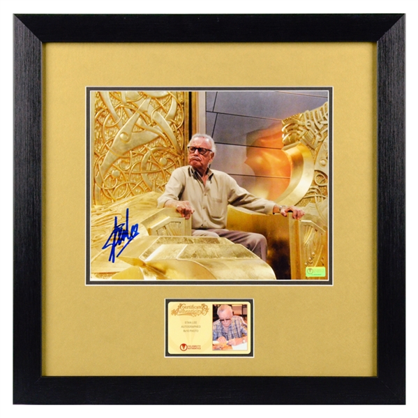 Stan Lee Autographed 8×10 King of Asgard Framed Photo