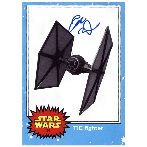 Adam Driver Autographed Star Wars The Force Awakens TIE Figher 5x7 Trading Card