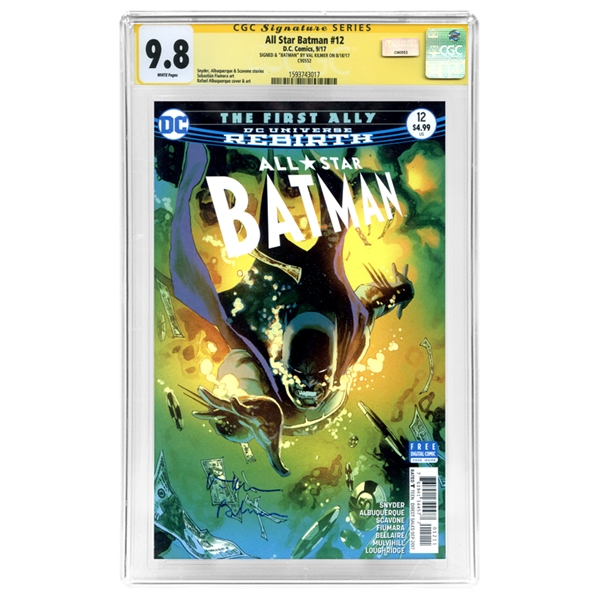 Val Kilmer Autographed 2017 DC Comics: All Star Batman #12 CGC Signature Series 9.8 