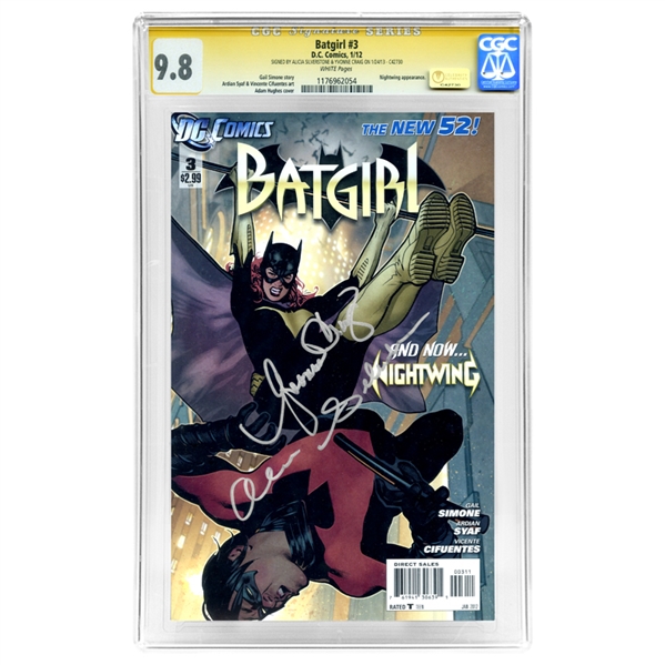 Yvonne Craig and Alicia Silverstone Autographed 2012 Batgirl #3 CGC SS Signature Series 9.8