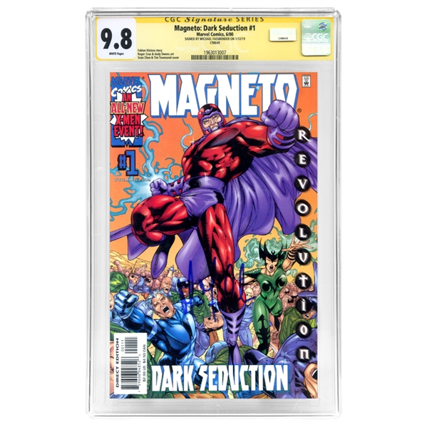 Michael Fassbender Autographed Magneto: Dark Seduction #1 CGC SS 9.8 Mint