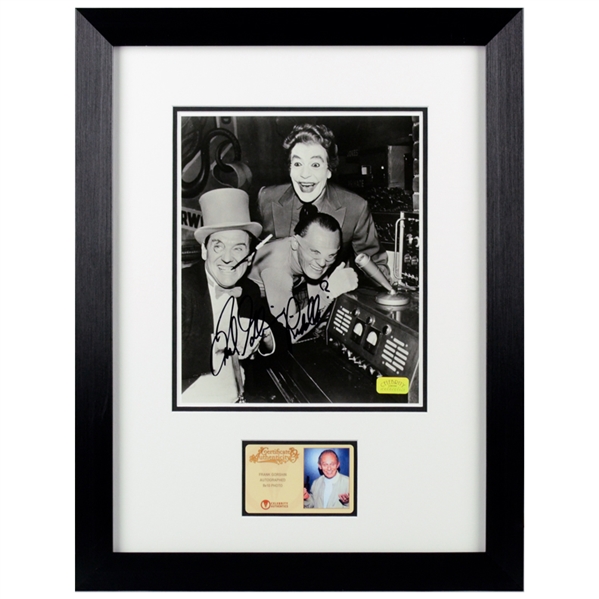 Frank Gorshin Autographed 8×10 Riddler Trio Framed Photo