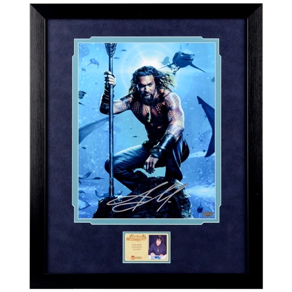 Jason Momoa Autographed Aquaman 11×14 Framed Photo