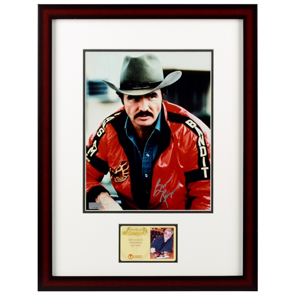Burt Reynolds Autographed Smokey and the Bandit 8x10 Classic Framed Photo