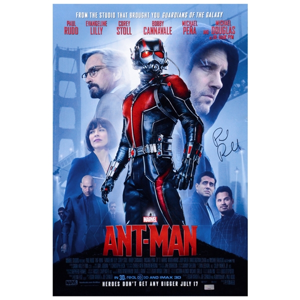 Paul Rudd Autographed Ant-Man 16x24 Movie Poster