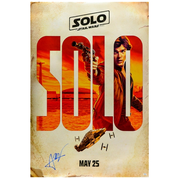 Alden Ehrenreich Autographed 2018 Han Solo Original 27x40 Double-Sided Movie Poster