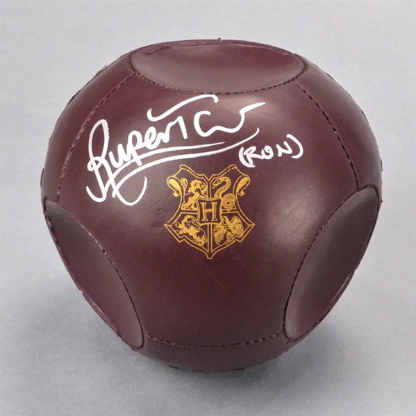 Rupert Grint Autographed Harry Potter Quidditch Quaffle Replica Ball