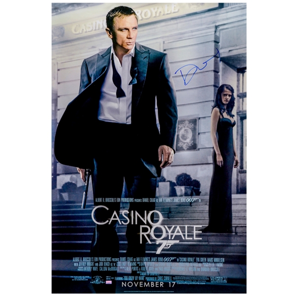 Daniel Craig Autographed 2006 James Bond Casino Royale Original 27x40 Single-Sided Movie Poster