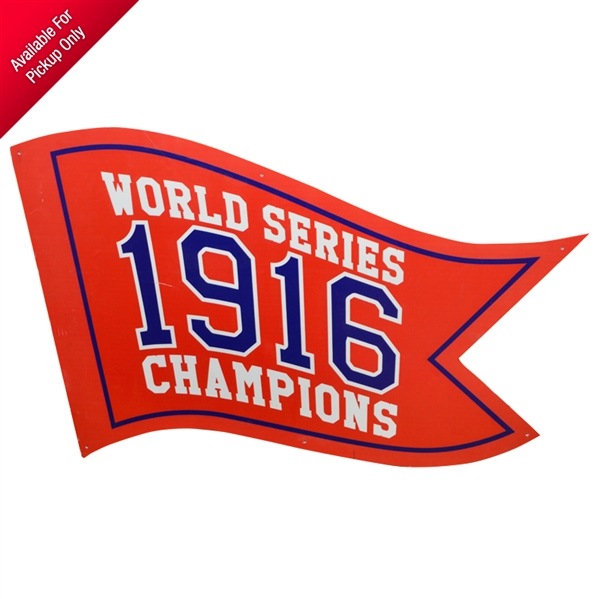 2019 Godzilla: King of the Monsters Screen Used Boston Red Sox Fenway Park World Series 1916 Pennant 42” x 70” Sign