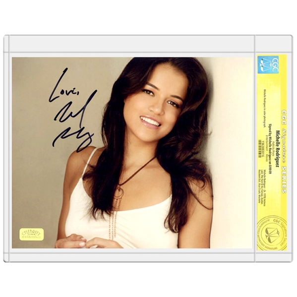 Michelle Rodriguez Autographed Studio 8x10 Photo *CGC Signature Series