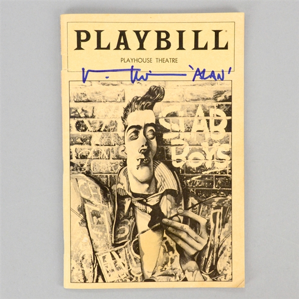 Val Kilmer Autographed Slab Boys Playbill by John Byrne with Alan Inscription 