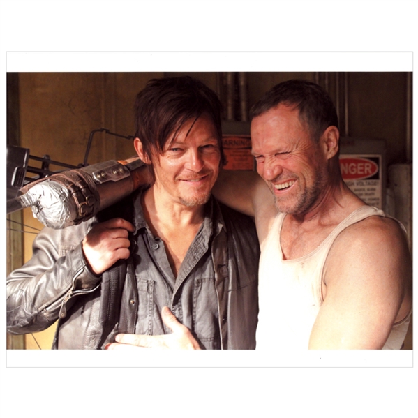 The Walking Dead Screen Merle and Daryl 8.5x11 Production Used Photo with Letter of Authenticity Signed by Member of Production Crew