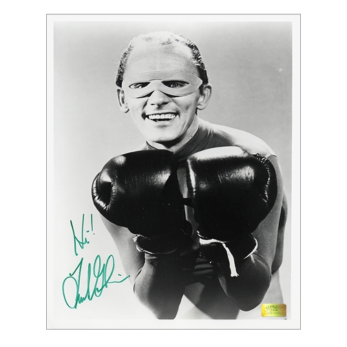 Frank Gorshin Autographed Riddler 8x10 Boxing Photo with ‘Hi!’ Inscription