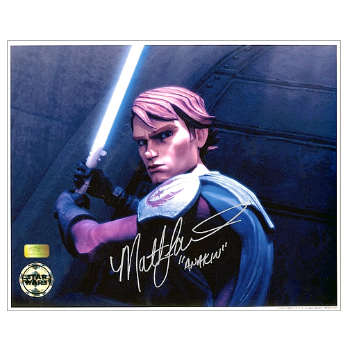 Matt Lanter Autographed 8×10 Star Wars Anakin Photo
