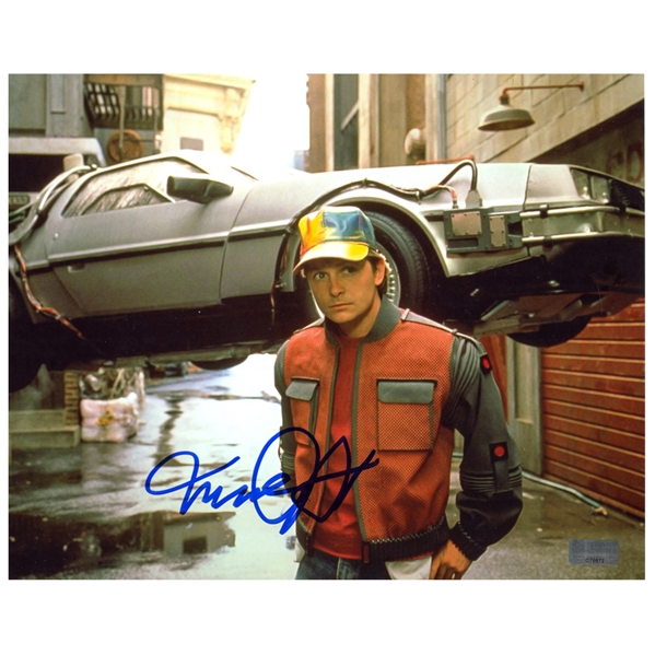 Michael J. Fox Autographed Back to the Future Part II Marty McFly 8×10 Photo