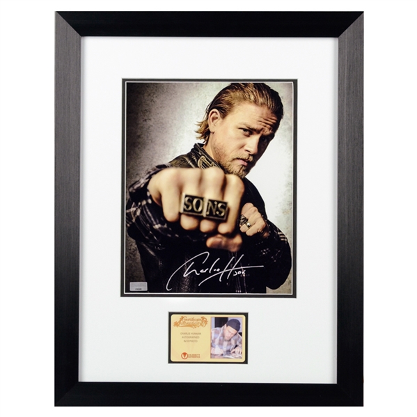 Charlie Hunnam Autographed Sons of Anarchy Jax Rings 8x10 Framed Photo
