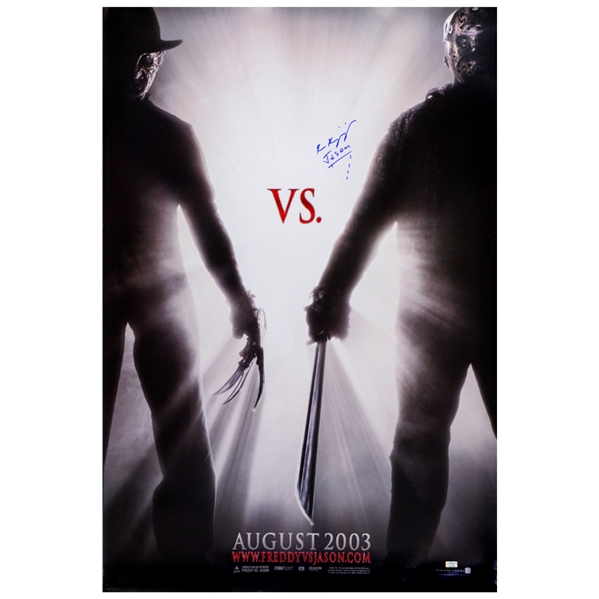 Ken Kirzinger Autographed Freddy VS. Jason 27x40 Single-Sided Movie Poster 