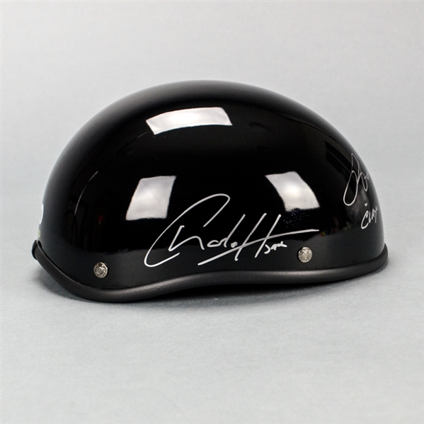 Charlie Hunnam, Ron Perlman, Theo Rossi Autographed Sons of Anarchy Voss Motorcycle Helmet with Inscriptions