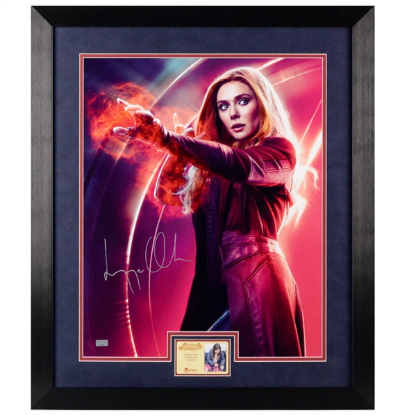 Elizabeth Olsen Autographed Avengers: Infinity War Scarlet Witch 16x20 Framed Photo