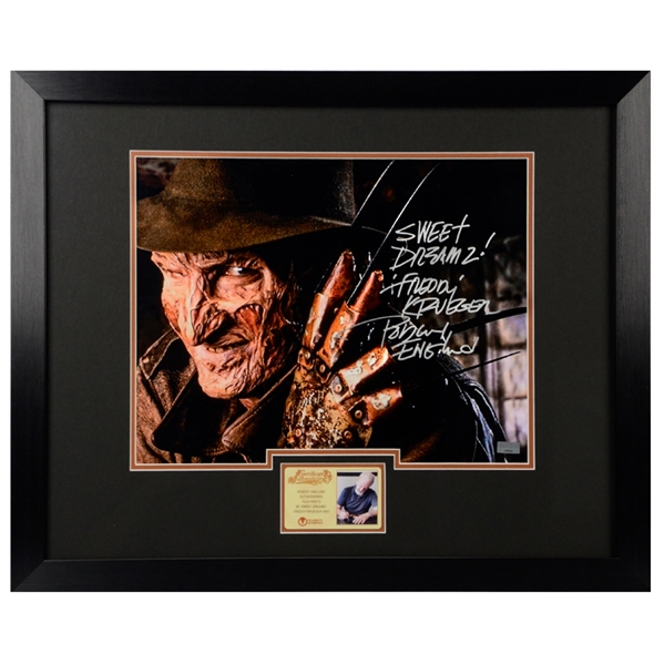 Robert Englund Autographed Freddy Krueger Close Up 11x14 Framed Photo