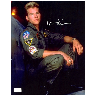 Val Kilmer Autographed Top Gun 8×10 Iceman Portrait Photo