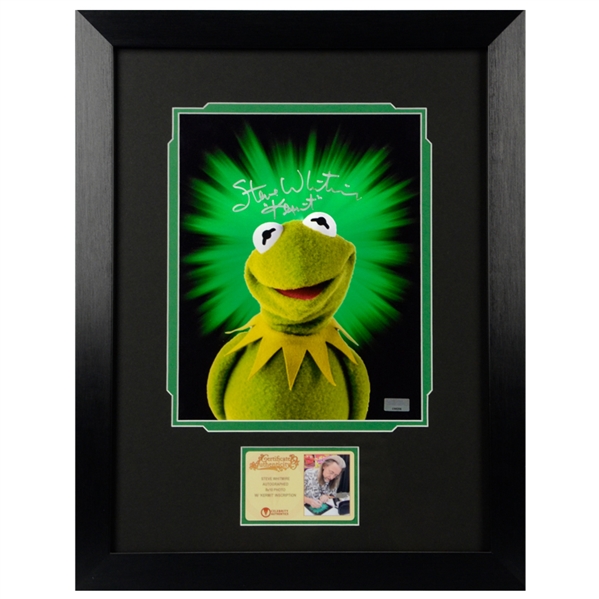 Steve Whitmire Autographed Kermit the Frog 8x10 Framed Photo