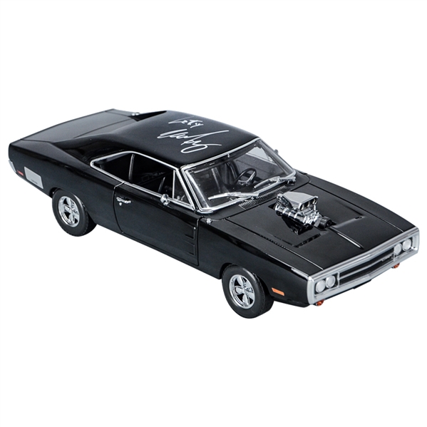 Michelle Rodriguez Autographed 1:18 Scale Die-Cast Fast & Furious Dom’s 1970 Dodge Charger with Letty Inscription