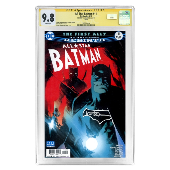 Val Kilmer Autographed 2017 DC Comics: All Star Batman #11 CGC Signature Series 9.8 Mint