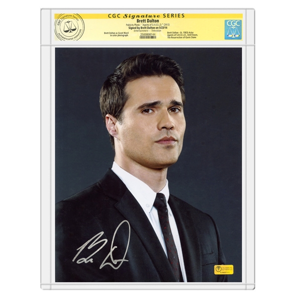 Brett Dalton Autographed Agents of S.H.I.E.L.D. Agent Ward 8x10 Photo * CGC Signature Series