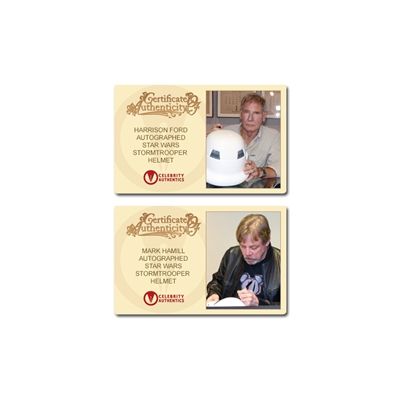 Harrison Ford, Mark Hamill, David Prowse Star Wars Cast Autographed EFX 1:1 Scale A New Hope Stormtrooper Helmet