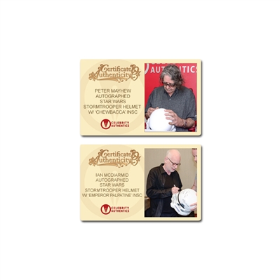 Harrison Ford, Mark Hamill, David Prowse Star Wars Cast Autographed EFX 1:1 Scale A New Hope Stormtrooper Helmet