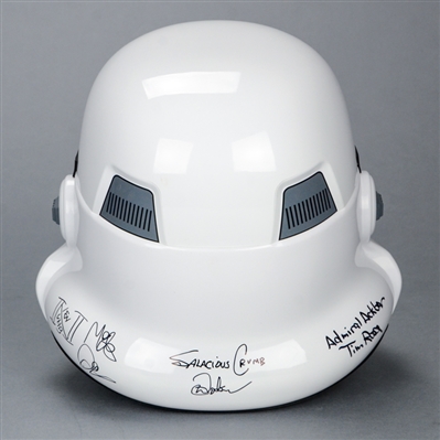 Harrison Ford, Mark Hamill, David Prowse Star Wars Cast Autographed EFX 1:1 Scale A New Hope Stormtrooper Helmet