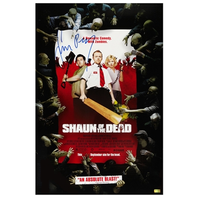 Simon Pegg Autographed Shaun of the Dead 16x24 Movie Poster * FINAL ONE!