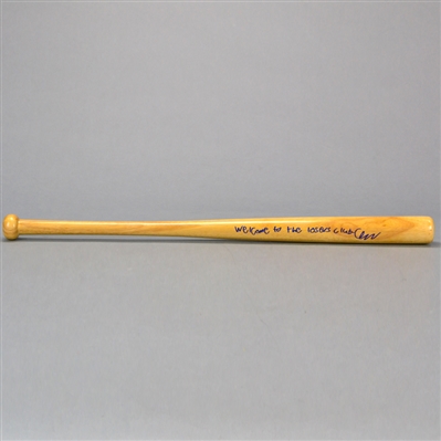 Finn Wolfhard Autographed IT Prop Replica Baseball Bat with Welcome to the Losers Club Inscription
