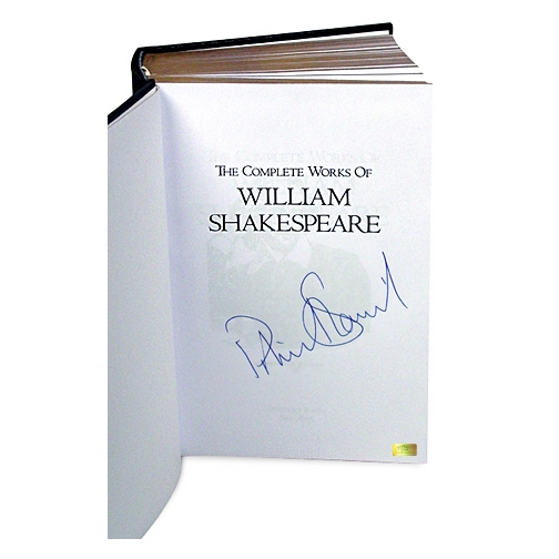 Patrick Stewart Autographed The Complete Works of Shakespeare Deluxe Edition