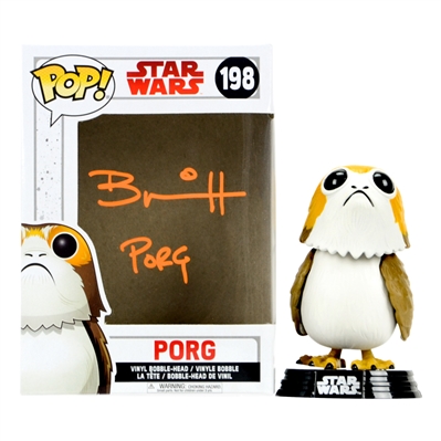 Brian Herring Autographed Star Wars: The Last Jedi Porg POP Vinyl Figure #198