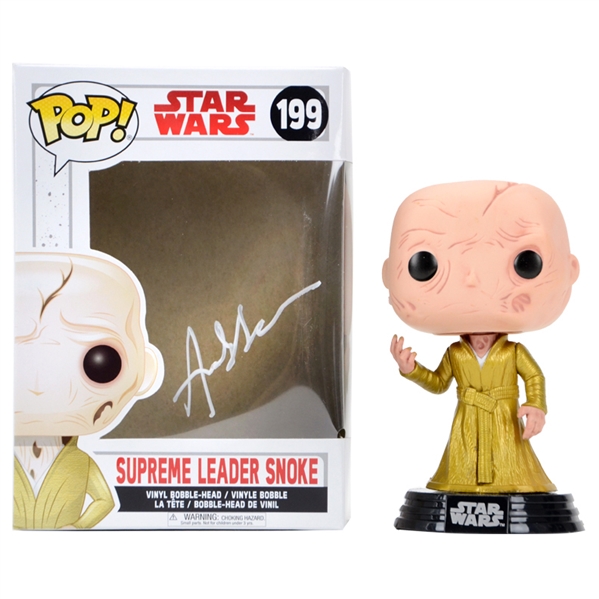 Andy Serkis Autographed Star Wars The Last Jedi Supreme Leader Snoke POP Vinyl #199