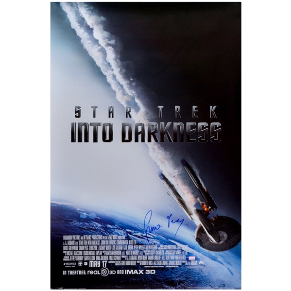  Simon Pegg Autographed 2013 Star Trek: Into Darkness 24x36 Single-Sided Movie Poster