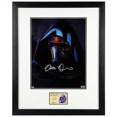  Adam Driver Autographed Star Wars Kylo Ren Close Up 11x14 Framed Photo