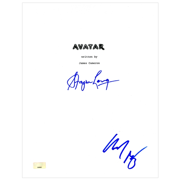 Stephen Lang and Michelle Rodriguez Autographed 2009 Avatar Script Cover