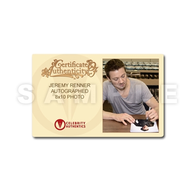 Jeremy Renner Autographed 8×10 Studio Photo * CGC Signature Series