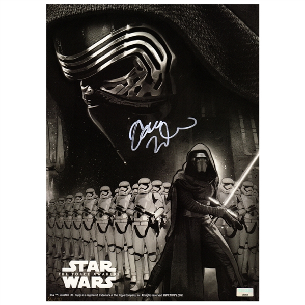 Adam Driver Autographed Star Wars: The Force Awakens Kylo Ren 10x14 Trading Card