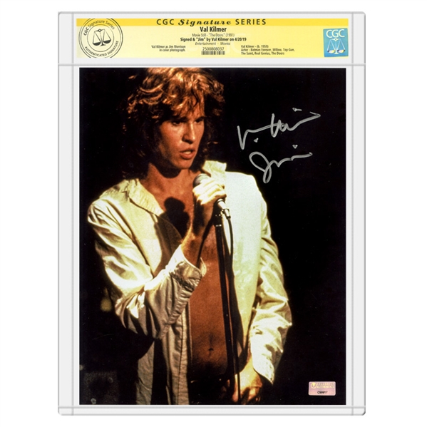 Val Kilmer Autographed The Doors Jim Morrison 8x10 Photo * CGC Signature Series
