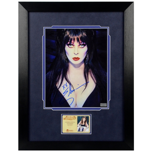 Cassandra Peterson Autographed Elvira: Mistress of the Dark 8x10 Framed Photo