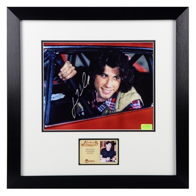 John Travolta Autographed 1976 Carrie Billy Nolan 8x10 Framed Photo