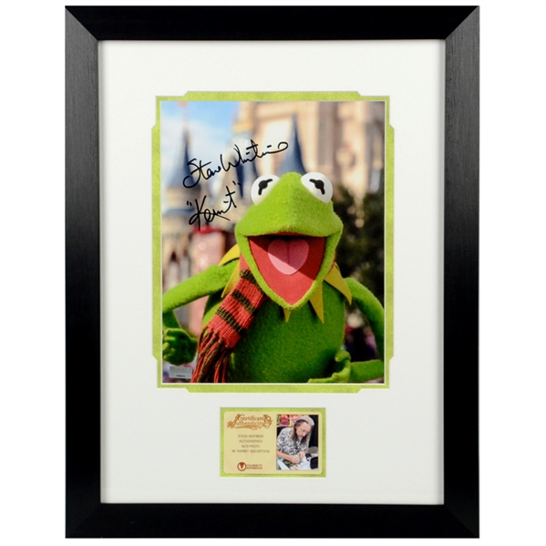 Steve Whitmire Autographed Kermit the Frog 8x10 Framed Photo