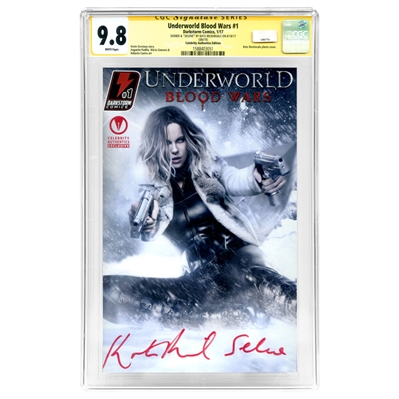 Kate Beckinsale Autographed Underworld Blood Wars #1 CGC Signature Series 9.8 (Mint) Celebrity Authentics Exclusive Variant Cover Comic