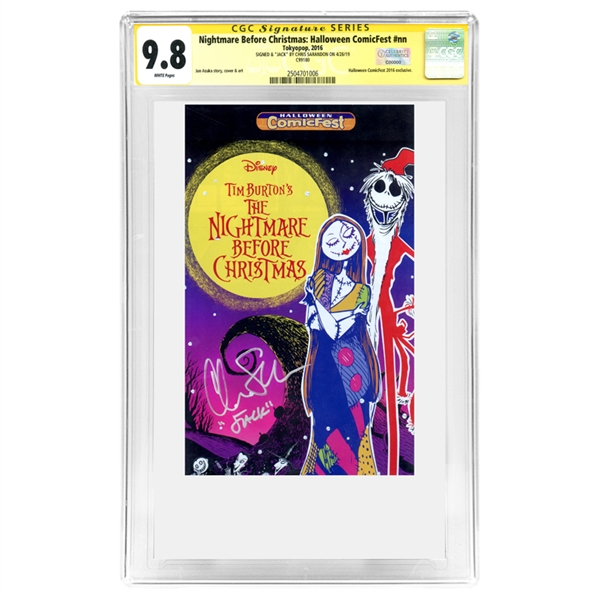 Chris Sarandon Autographed 2016 Nightmare Before Christmas: Halloween ComicFest #nn CGC SS 9.8
