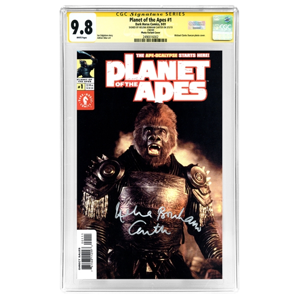 Helena Bonham Carter Autographed 2001 Planet of the Apes #1 CGC Signature Series 9.8 