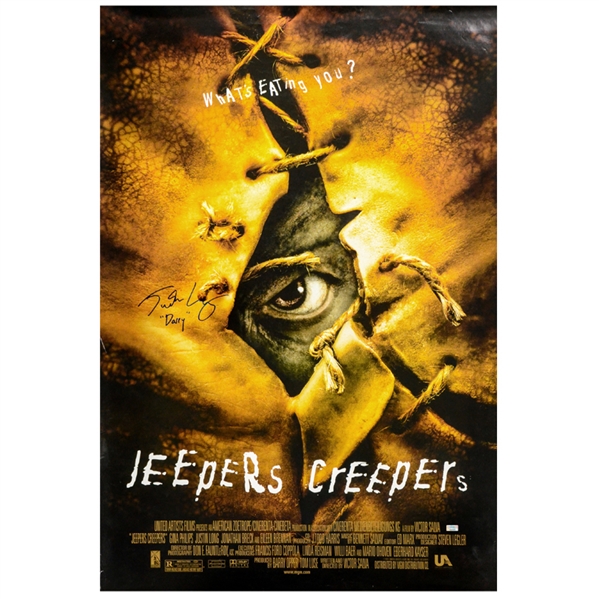 Justin Long Autographed Jeepers Creepers 27x40 Poster
